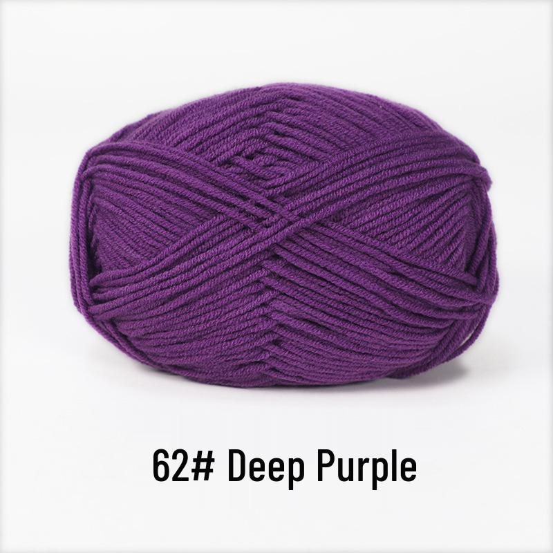 Baby 4-lagiges Milchbaumwollgarn zum Stricken von DIY-Schals oder Decken