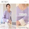 Chushen Women's Elegant Lilac Tweed Style Short Jacket