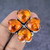 Baltic Amber Gemstone 925 Sterling Silver Jewelry Ring Size Adjustable