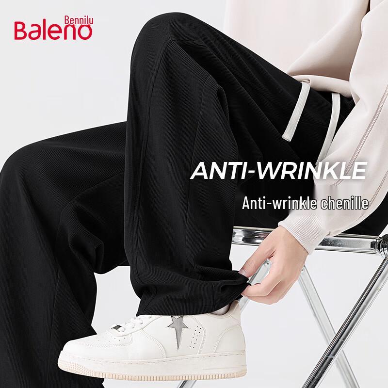 Baleno Men's Loose Fit Chenille Casual Pants