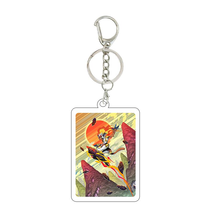 1pc Anime Charizard Mewtwo Gardevoir Cartoon Cool Game Characters Self Made Acrylic Keychain 5cm Pendant Decor Gifts Wholesale