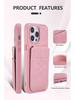 iPhone 17 Leather Magnetic Stand Case with Card Slot