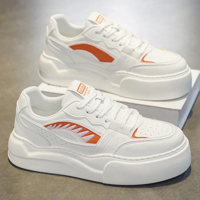 

Четыре сезона, горячие продажи, повседневная обувь, модная, универсальная, мужская спортивная обувь из искусственной кожи, с высокой подошвой и легкая 39