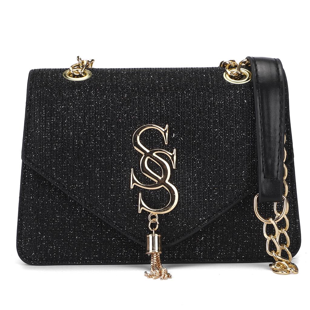 Leichter Luxus-Kettenbeutel Damen vielseitig Buchstabe Fransen Schultertasche Textur ausländischer Stil Koreanische Nische Trend Umhängetasche
