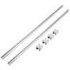 VEVOR Linear Guide Rail Set, SBR20 1500mm, 2 PCS 59 in/1500 mm SBR20 Guide Rails and 4 PCS SBR20UU Slide Blocks