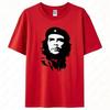 T-shirt Oversize Vintage Silhouette Che Guevara T-shirt Graphique Révolutionnaire Rétro Streetwear Punk Haut en Coton Lourd