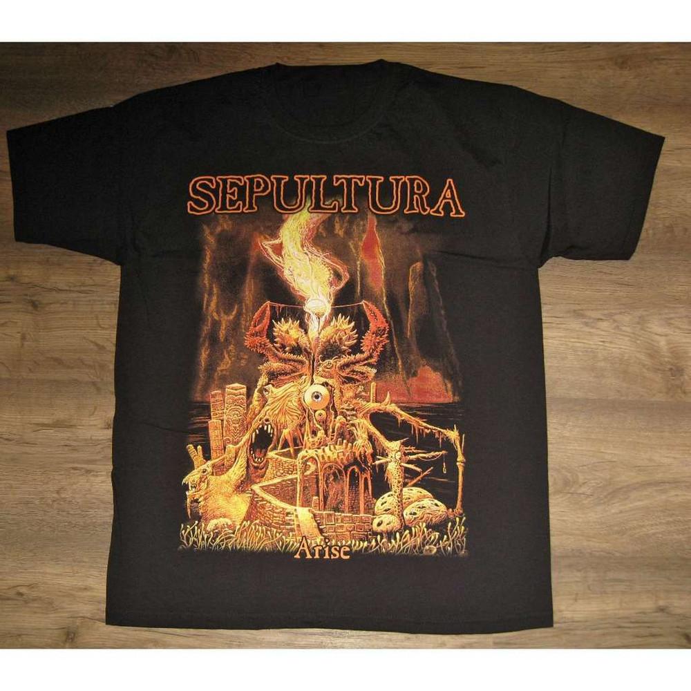 Sepultura Band Arise T-skjorte Bomull Kort Erme Unisex T-skjorte S Til 4XL VN805 Unisex T-skjorte