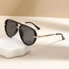 New Vintage Pilot Sunglasses Women Fashion Double Bridge Candy Color Sun Glasses Trendy Brand Design Korean Style Shades