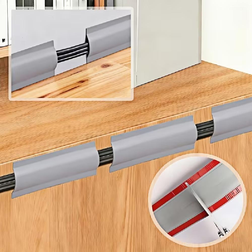1roll 3metersX5.5cm Invisible Soft Floor Wire Trough Anti Stepping Ground Mount Cable Home Office Decoration Wire Trough