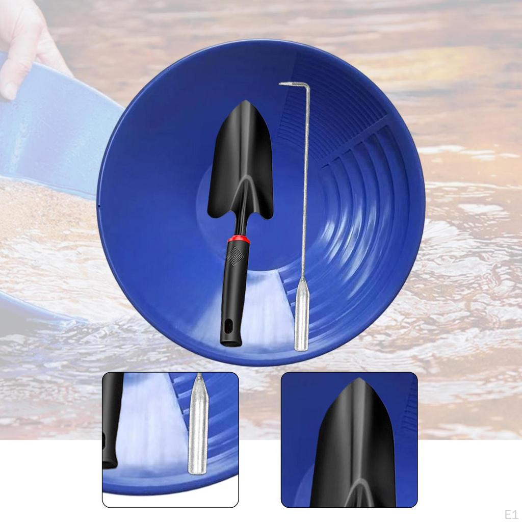 Gold Panning Kit 13.78inch with And Hook Equipment Collection Tool