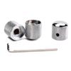 3 Pcs Electric Guitar Bass Effect Knob Volume Tone Control Knob Potentiometer Cap Metal Dome Knobs Replacement Parts