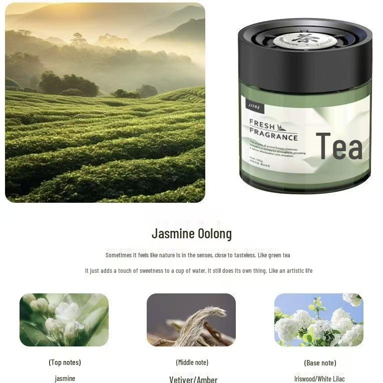 

Tea Scent Car Air Freshener: Long-lasting, Plant-Based Deodorant for Car and Home 100g
