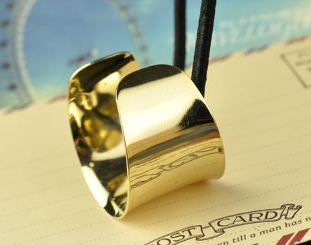 1pc Punk Hair With Gold / Silver Plated Elastic Banded Banded Ponytail Holders Girl Hair Ornament Gifts