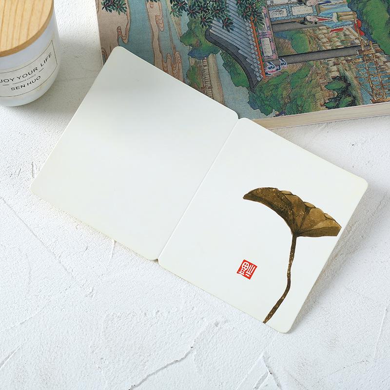 Chinese Classical New Year Greeting Card - Foldable and Creative Design