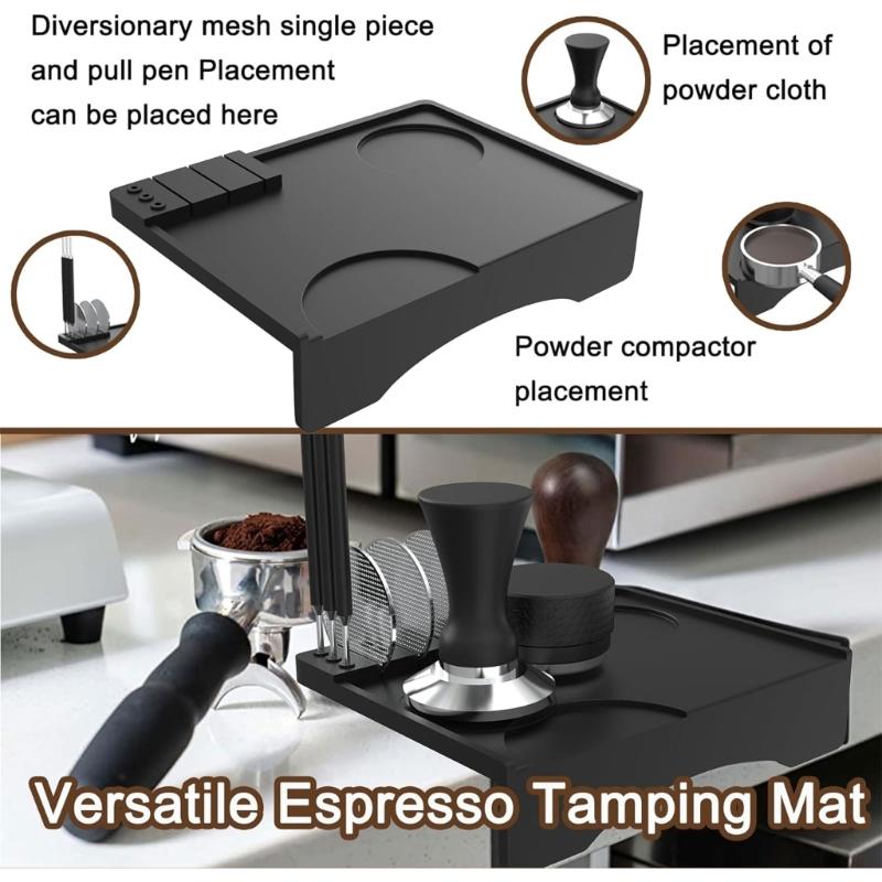 Tamper Mat Coffee Silicone Mat Silicone Espresso Tampering Mat Coffee Tamper Mat Silicone Tamper Mat for Restaurant
