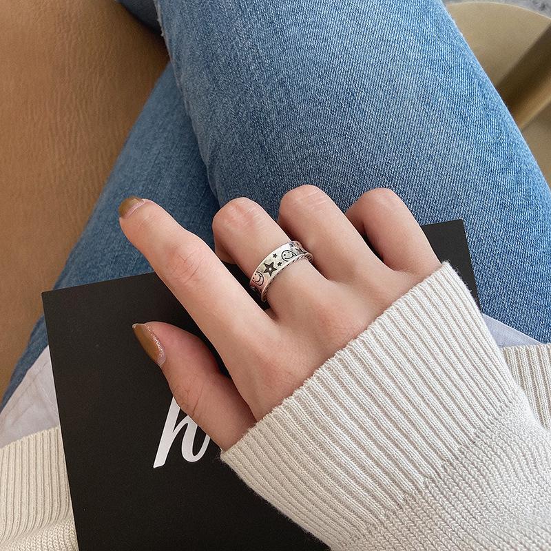 Trendy Adjustable Star Ring for Women - Retro Ruili Style Adjustable Open