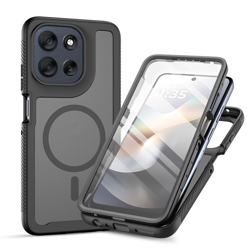 Custodia Esterna Antiurto per Moto G56/G55/G35 con Protezione Integrata per Schermo e Skin Magnetica Antiscivolo