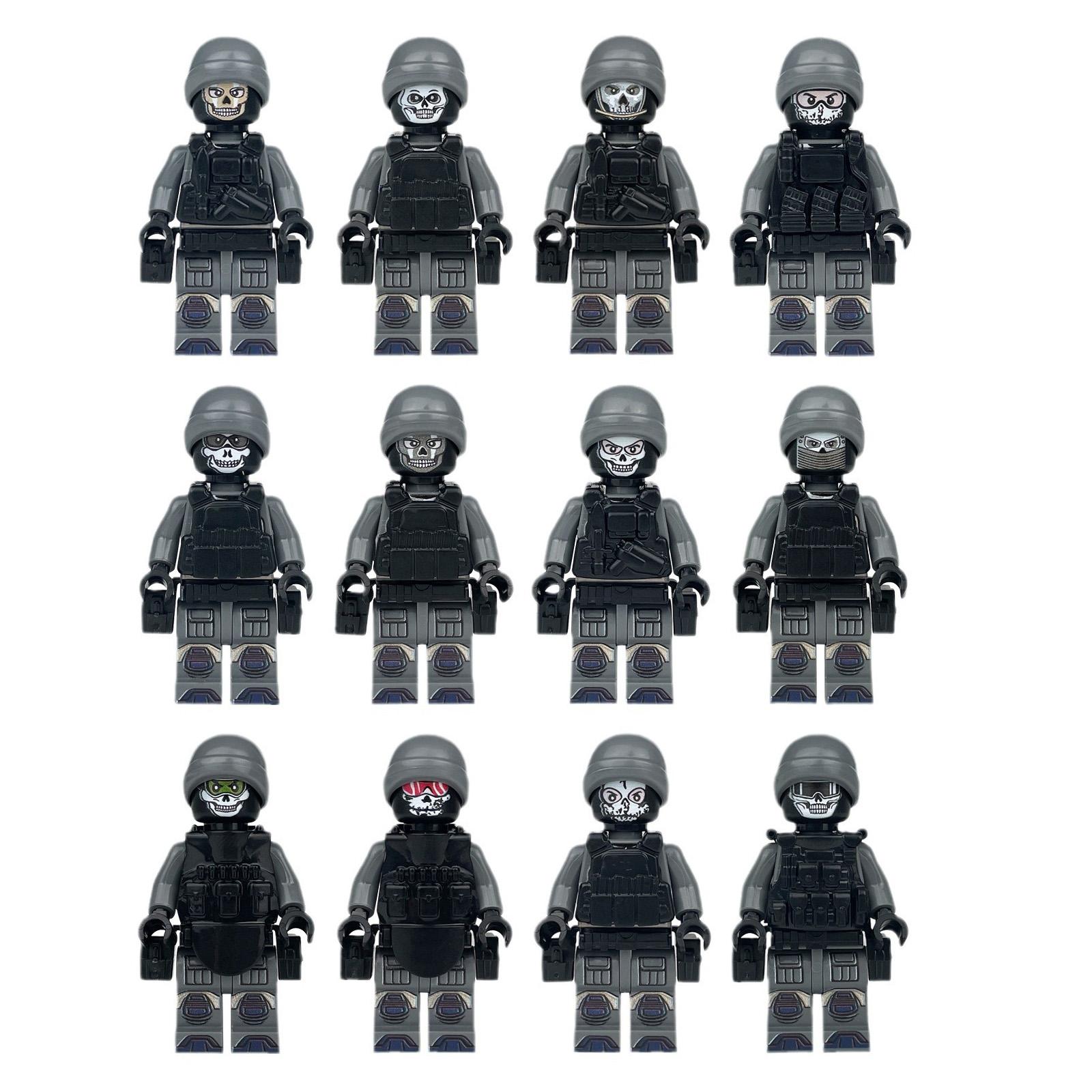 

12 Types Of Small Building Block Figurines, Small Building Block Toys One Size серый