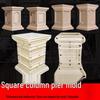 Outdoor Cement Roman Column Base Mold