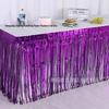 Disposable Tassel Table Skirt for Weddings, Birthdays, and Festivals