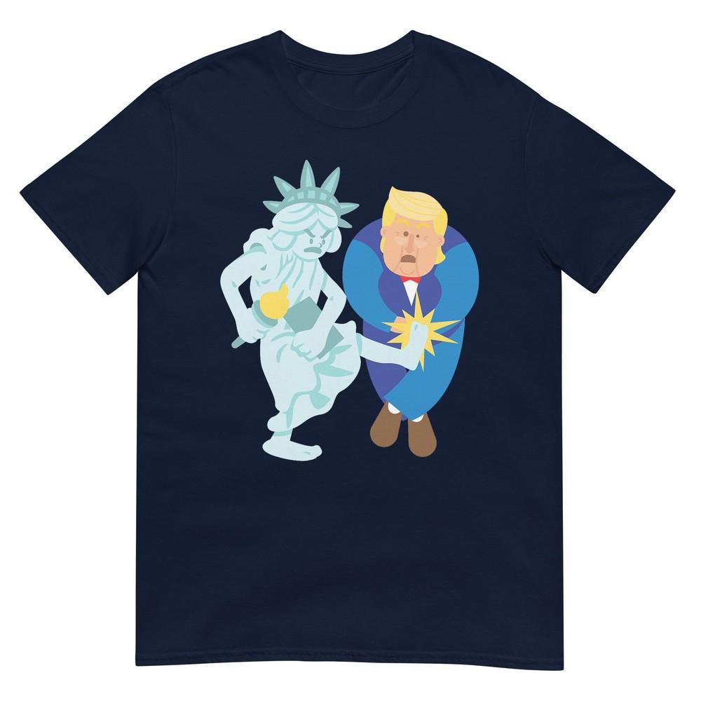 Liberty Kicks Trump 2020 Election Anti Donald Democrat Gift Tshirt S