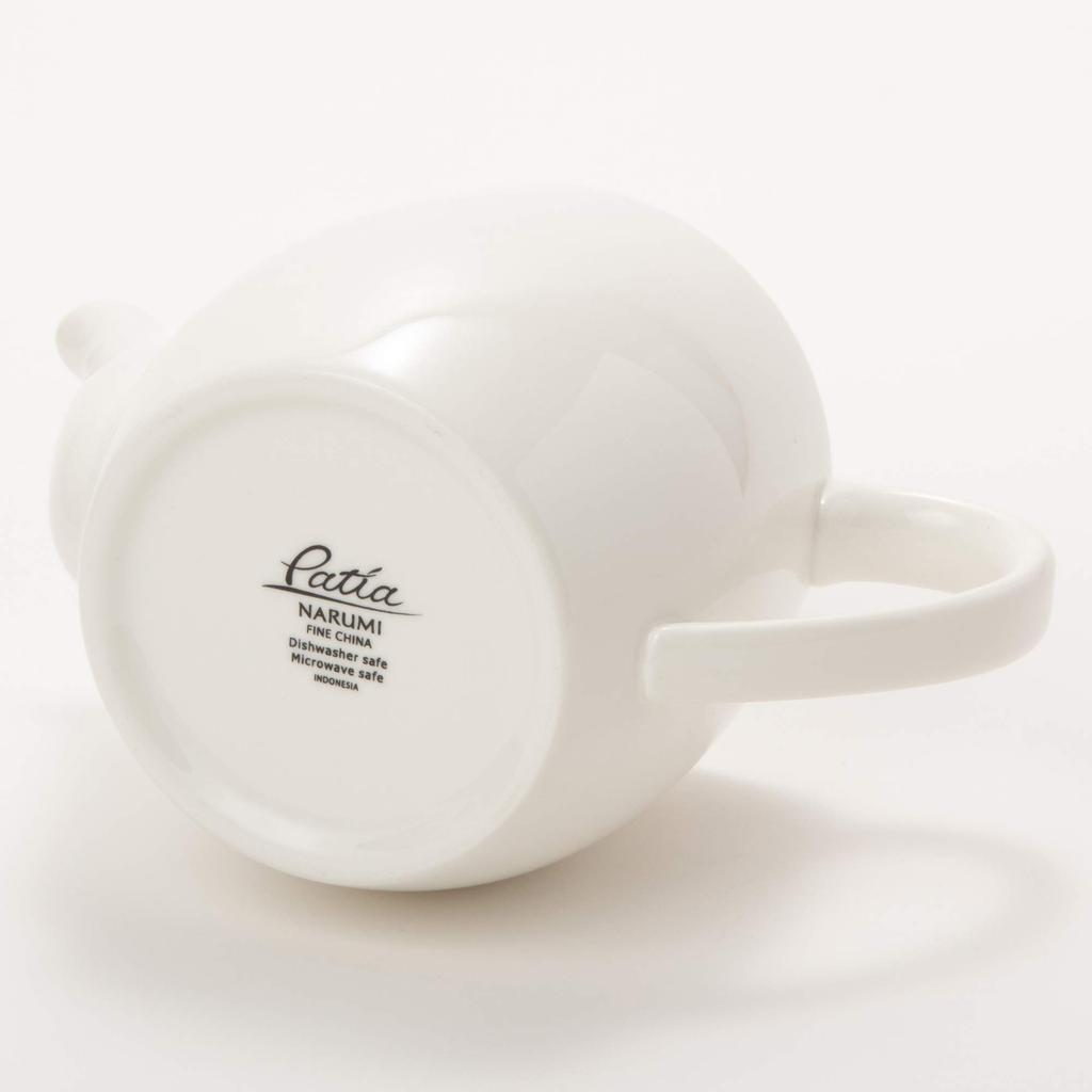 NARUMI PATIA Teapot, White, 530cc, 1-Serving, 40794-4598