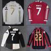 Vintage Long Sleeve Football Jersey Unisex Striped Sports Shirt Matches Training