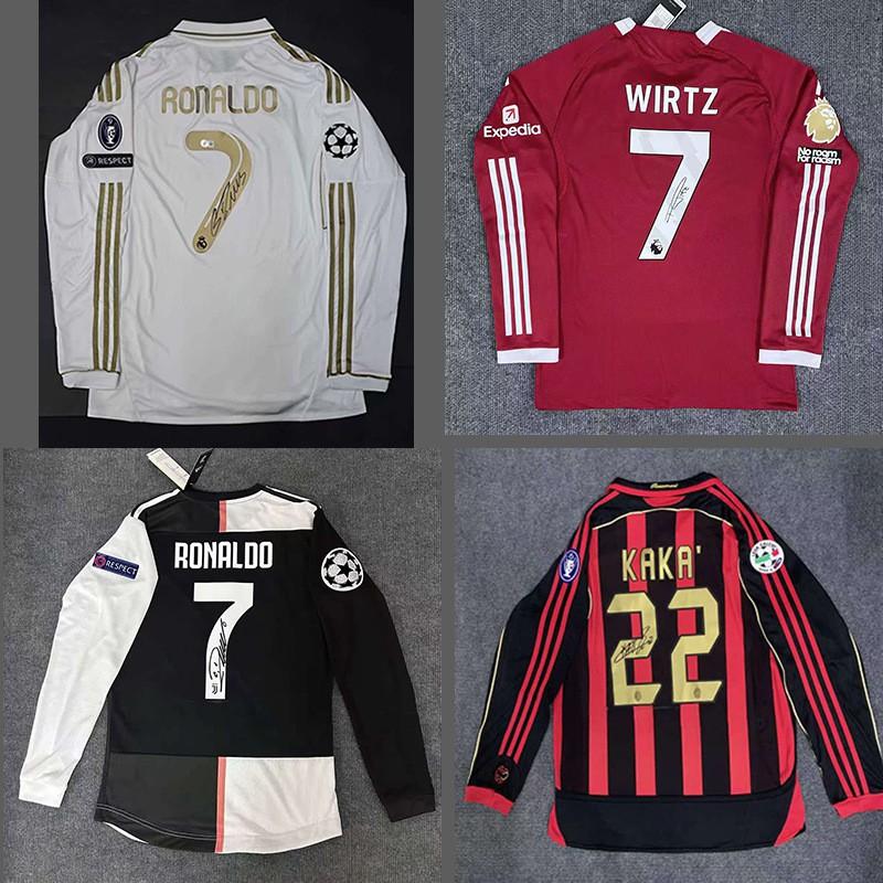 Vintage Long Sleeve Football Jersey Unisex Striped Sports Shirt Matches Training