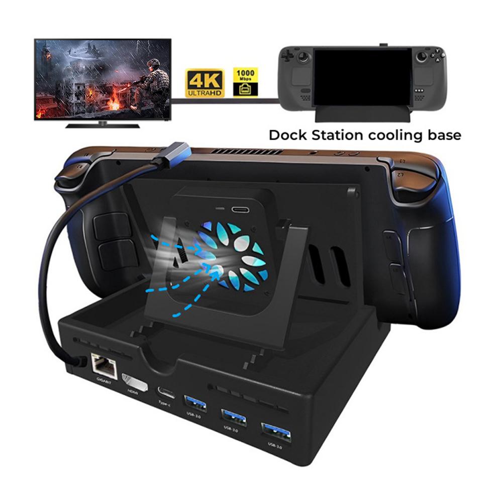 Plastic Cover Skin Shell Shockproof Protective Cover Shell Case Replacement Heat Dissipation with Bracket for Steam Deck