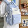 Schoolbag High Value Fashion Contrasting Color Light Personality Commuting Large Capacity Schoolbag Slack High School Student Backpack