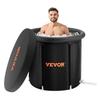 Ice Bath Tub, 85 Cm Long Cold Water Therapy Plunge Tub for Athletes, Portable Outdoor Ice Barrel Plunge Pool for Recovery