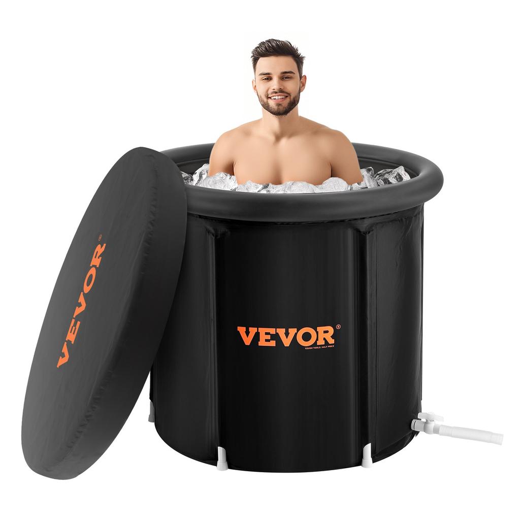 VEVOR Ice Bath Tub, 90 Cm Long Cold Water Therapy Plunge Tub for Athletes, Portable Outdoor Ice Barrel Plunge Pool for Recovery