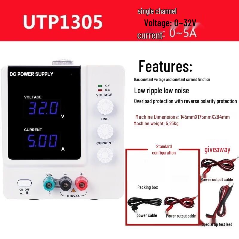 

Rongyu UTP3305S 3-Channel Programmable DC Power Supply