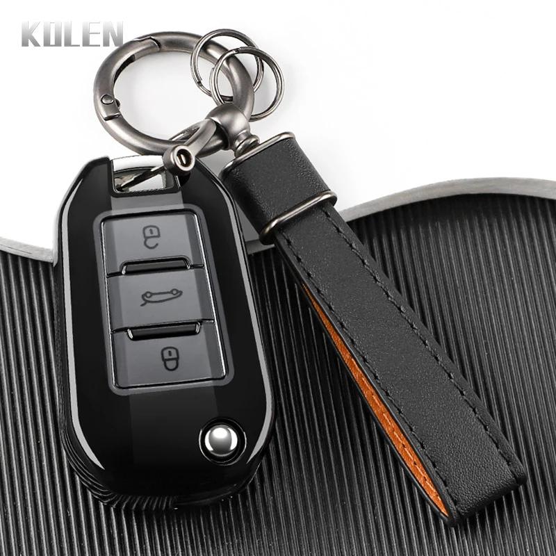 

New Tpu Car Key Case Cover For Peugeot 208 308 408 508 2008 3008 4008 5008 For Citroen C3 C4 Cactus C6 C8 Protected Shell Fob
