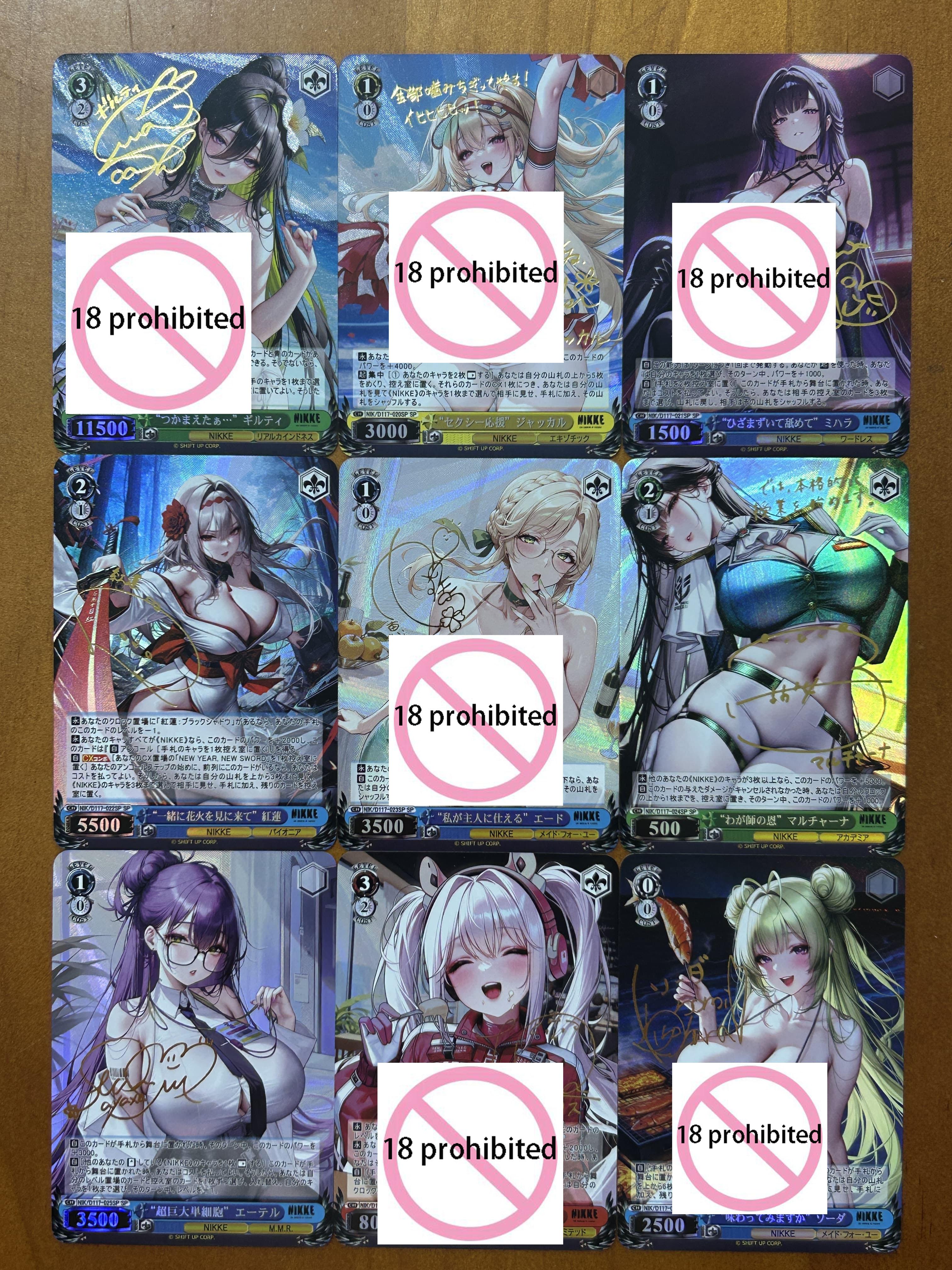 

Goddess of Victory ACGLive2D DIY Collectible Flash Card Anime Cartoon Trading Gift 63x88mm Self Control Signature