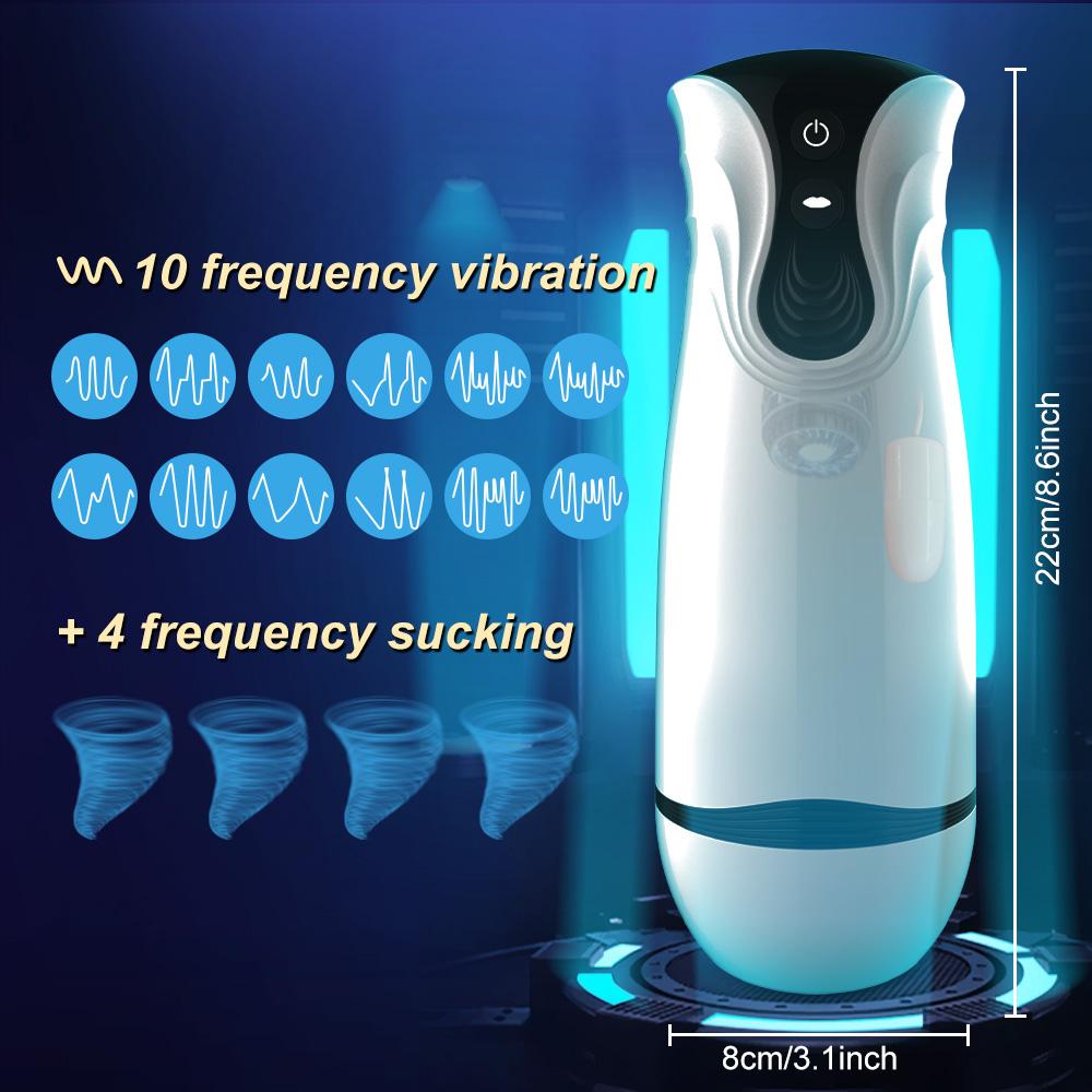 Automatic Male Masturbator Sexy Toys For Men Blowjob Sucking Masturbation With Vibrator Realistic Vagina Onahole Pussy Adult Sex