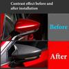 For Mazda 3 Axela      Car Rearview Side Mirror Cover Wing Cap Exterior Door Housing Trim Adhesive Sticker