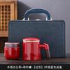 Suet jade mug office cup ceramic filter with lid tea cup household tea separation water cup gift
