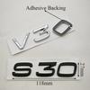 3D ABS Car Styling Badge Logo S30 C30 V30 Rear Trunk Emblem Decals For Volvo S30 V30 C30 Auto Exterior Accessories