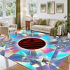 Atletico Madrid Design Crystal Velvet Rug Soft Decorative Mat for Bedroom Entrance