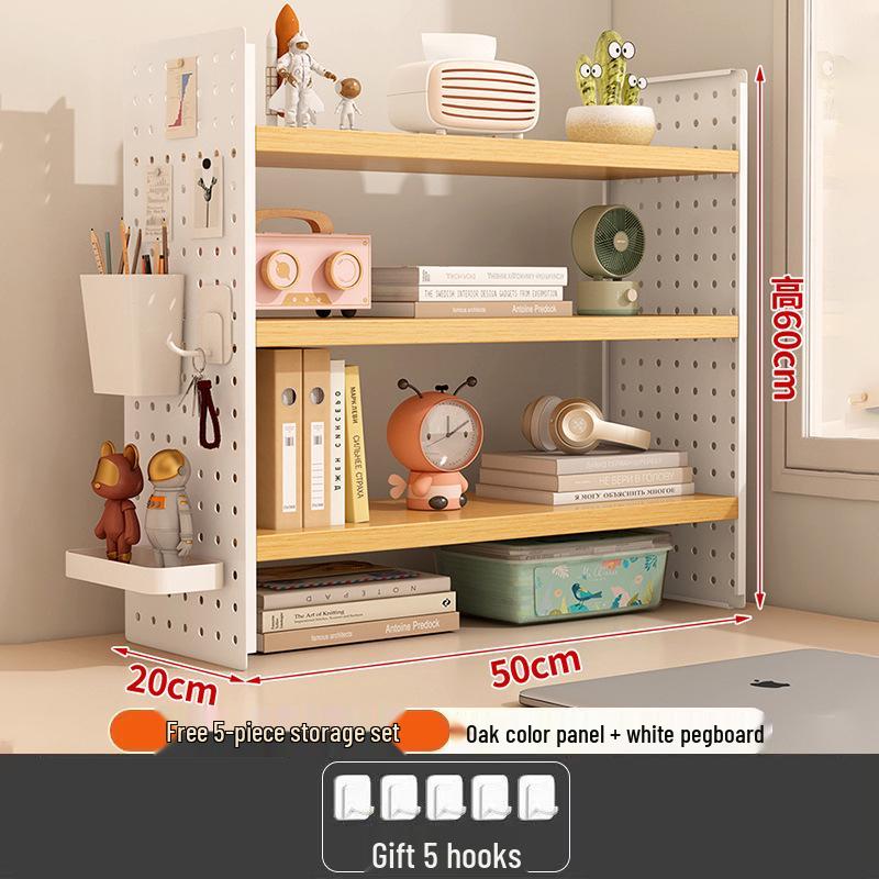 Pegboard Desktop Organizer: Multi-layer Storage Rack for Dorm, Home, or Office Desk