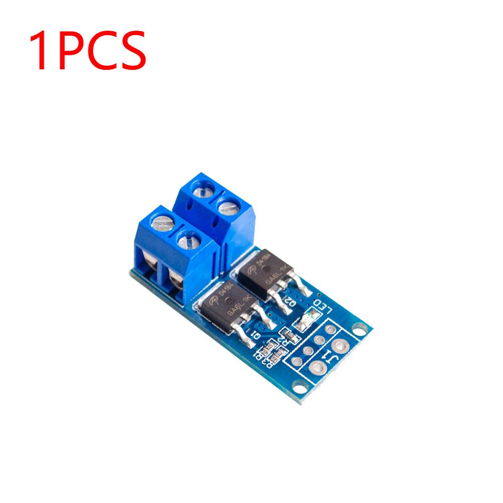 

12-1pcs MOSFET Trigger Switch Drive Module 400W PWM Adjustment Electronic Switch Control Board 15A Max 30A for arduino DC 5V-36V 1pcs
