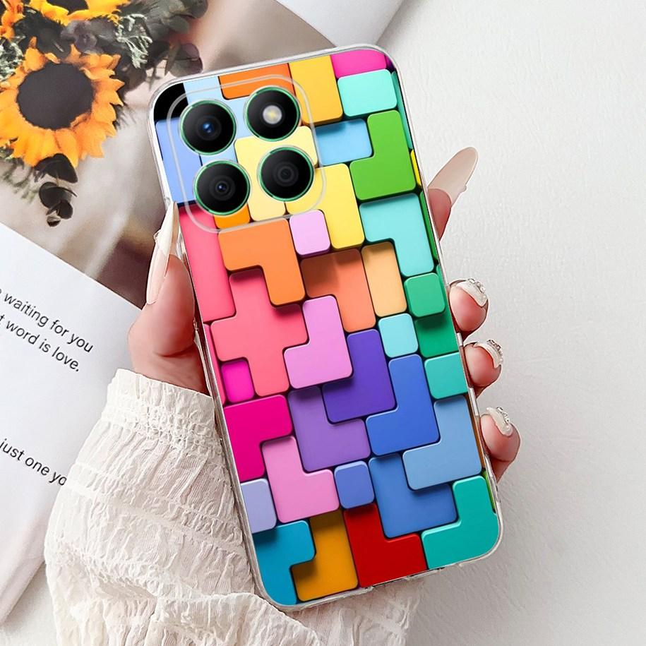 

Case For Honor X8b Cover LLY-LX1 LLY-LX2 LLY-LX3 Lovey Heart Cartoon Soft Clear Silicone Phone Case For Honor X8a CRT-LX1 Bumper Honor X8b