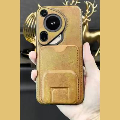 Vhodné pro pouzdro na mobilní telefon Huawei Pura70pro+ s držákem na karty P70ultra Všeobklopující Pánské 70 Kožené pouzdro