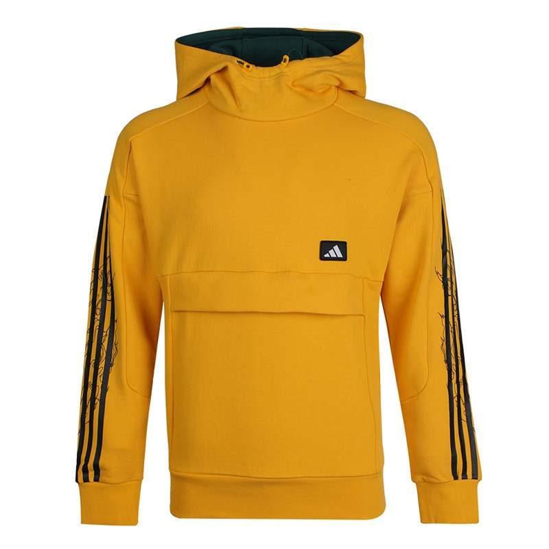 Adidas Sweatshirts Men's Gold Hooded Moderate Regular GM4434