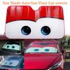 130x70 Cartoon Car Solar Protection Heated Windshield Sunshade Car Window Windscreen Cover Sun Shade Auto Sun Visor