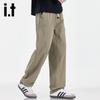 Izzue Men's Drawstring Straight-Leg Casual Pants