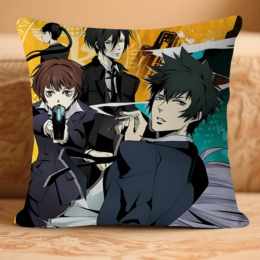 Anime PSYCHO-PASS Pillow Gift Home Office Decoration Bedroom Sofa Car Cushion Cover Case 45x45