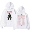 Bruno Mars Rose Romantic Tour Graphic Hoodies Men's Women Hip Hop Punk Pop Music Sweatshirts Casual Fleece Long Sleeve Pullovers