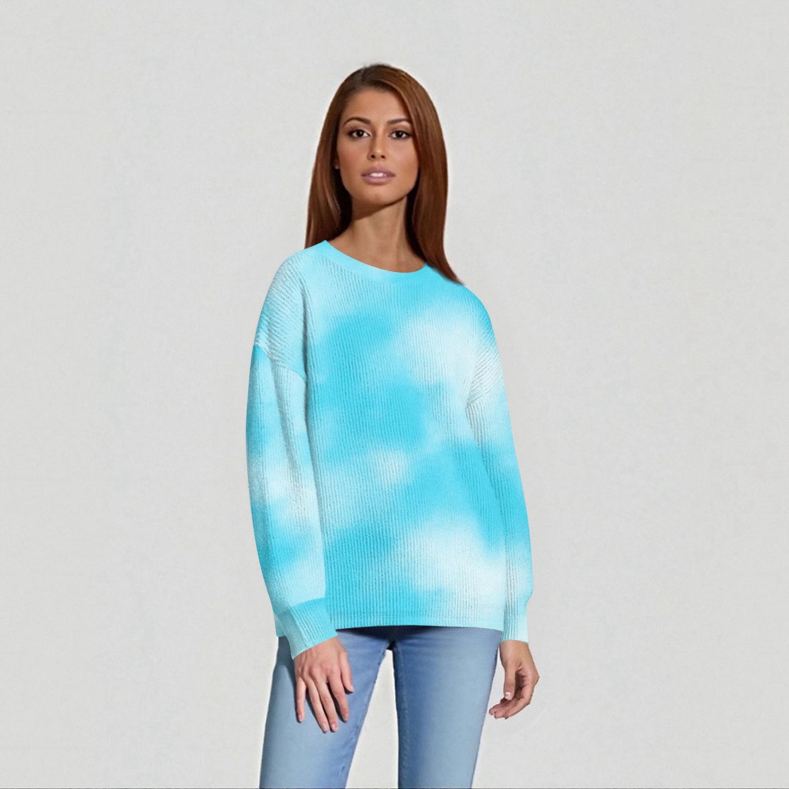 

Женские повседневные топы на каждый день Вязаный свитер XL